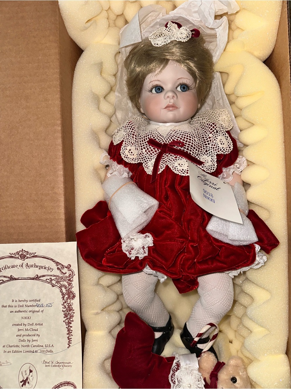 No.94 Nikki Christmas Doll Limited Edition by Jerri McCloud #9018